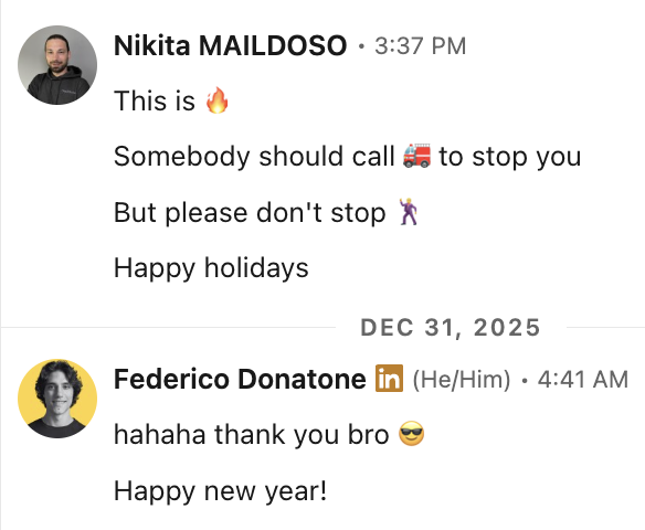 Nikita from Maildoso reacting to campaign results